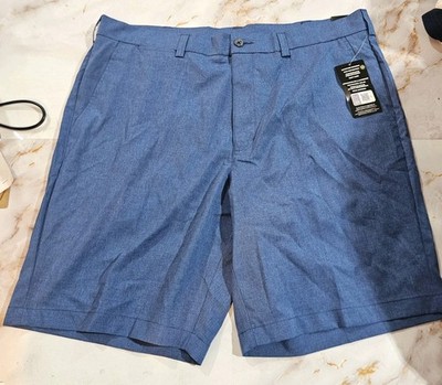 PGA Tour Men's 4 Way Stretch Elastic Band Golf Shorts Deep Navy Size 38 Nwt
