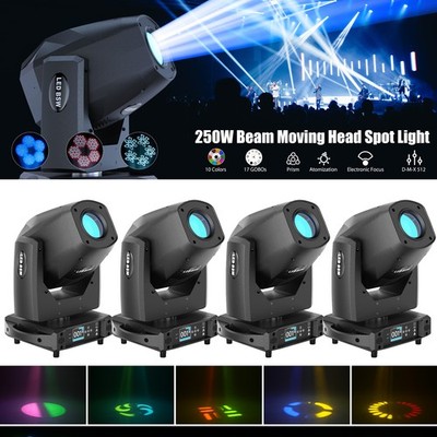 UKING 400W LED Moving Head Light Beam 5 Prism Stage DMX Spot Lighting DJ Disco