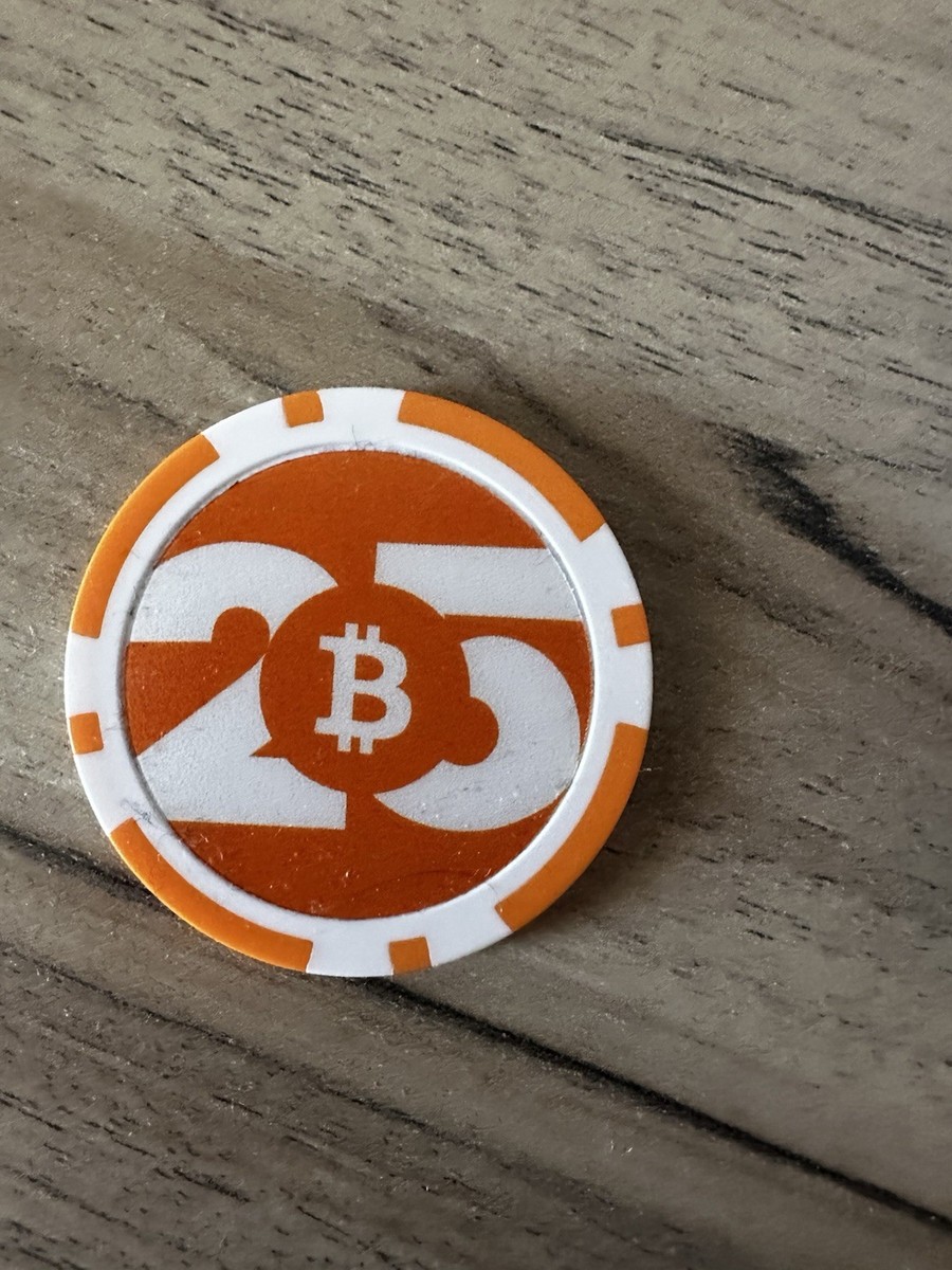 Poker Chip Orange Bitcoin Las Vegas 2025 Whale Limited Edition 21 Million  Club