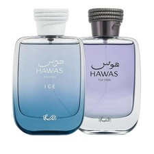 Hawas Ice Hawas For Men EDP sp 3.4 Oz Combo 2pcs Set