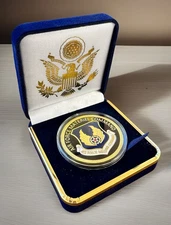 USAF AIR FORCE MATERIEL COMMAND Challenge Coin -United States Air Force & Case