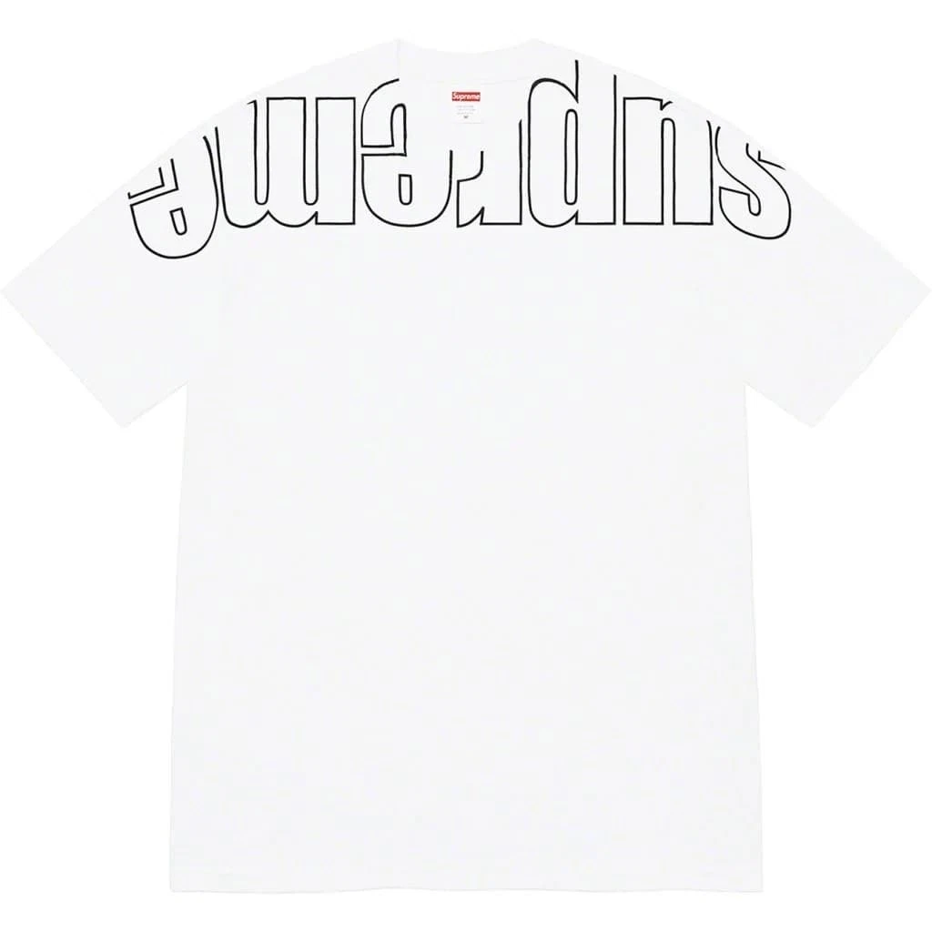 T shirt blanc Supreme Upside Down taille M 22FW Supreme Upside Down Why