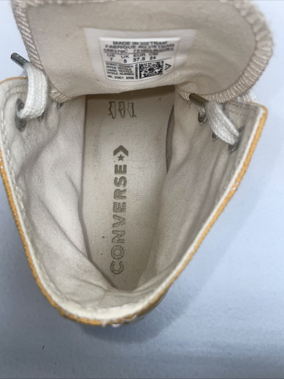 Converse All Star Elevated Gold Platform High Top… - image 8