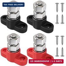 12V 150A Power Distribution Block 5/16" Single Stud Busbar, 4 Pieces Quality Cop