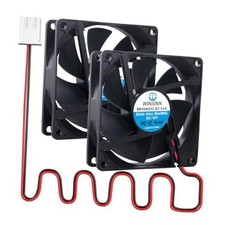 DC 80mm Fan 12V 8020 Dual Ball Bearing Brushless Cooling 80x20mm 2PIN Pack