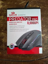 Redragon M612 Predator RGB Gaming Mouse, 8000 DPI Wired Optical Gamer Black