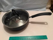 NEW T-FAL ULTIMATE Hard Anodized TITANIUM NON STICK THERMO SPOT 3.5 QT SAUTE PAN