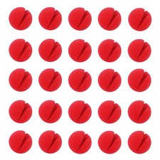 25PCS Red Clown Noses for Halloween Costume Party Decor