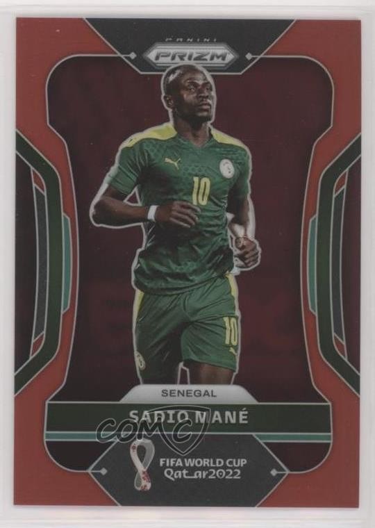 2022 Panini Prizm World Cup Qatar Red Prizm 371/399 Sadio Mane #252 0s9t