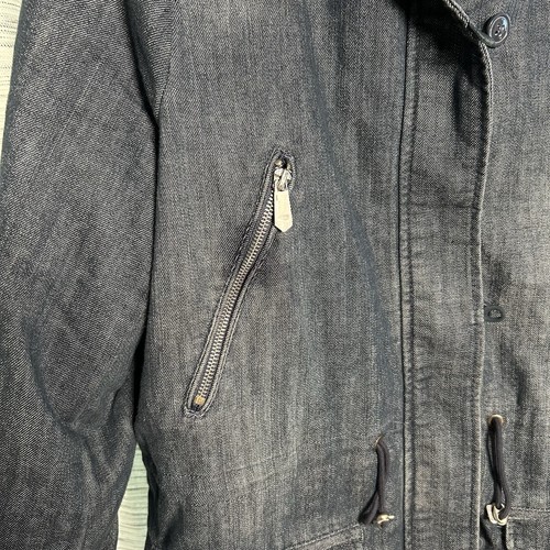 NWT DEX Denim Parka XS Blue Faux Fur Trim Hood Warm Winter Coat Jacket - Picture 10 of 12