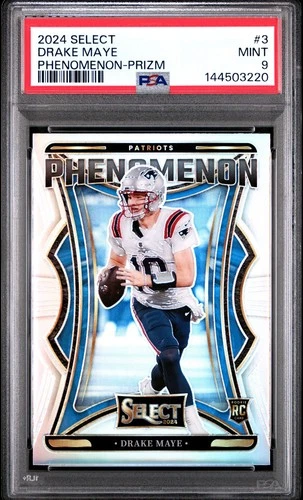 2024 PANINI SELECT PHENOMENON 3 DRAKE MAYE PRIZM PSA 9 3220