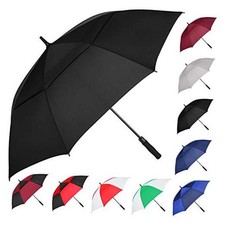 Extra Large Golf Umbrella, 54/62/68/72 Inch Automatic Open, 62 inch Black