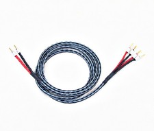 SinuslineX16 Lautsprecherkabel 2x3m OFC Kupferkabel bi-wiring Nakamikchi Bananas