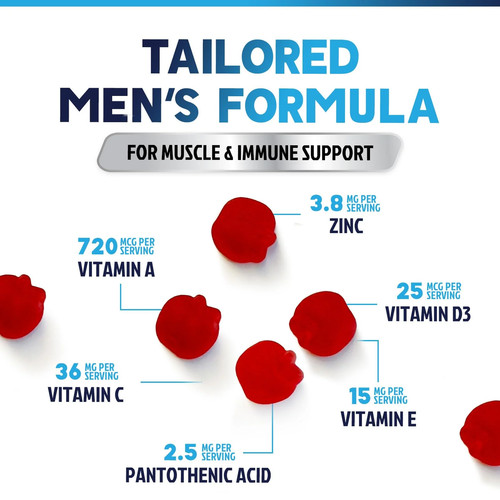 Men's Multivitamin Gummies - Daily Immune Support with Vitamins & Minerals