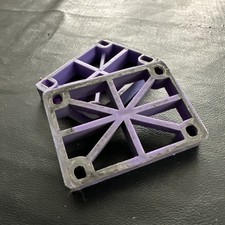 Old School Skateboard OG Riser Pads Plastic Purple 1/2
