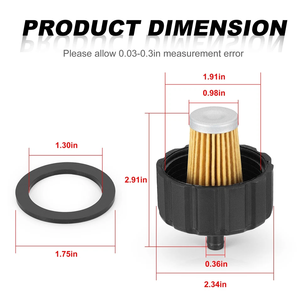 Filtro de combustible para carro de golf 8R4-24560-00 para Yamaha 1990-1995 G5-A G5A Sun Classic gasolina Foto 4 de 4