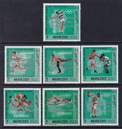 Olympic Games - Aden , Mahra State - stamps - perf