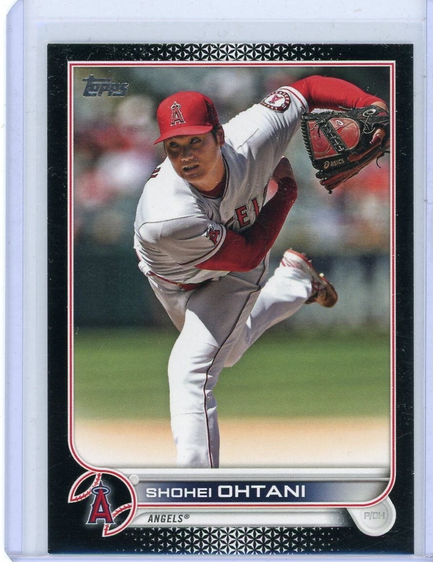 大谷翔平  BLACK REFRACTOR - 2022 Topps 2022 Topps Baseball Black #660 Shohei Ohtani No 66 of 71 | eBay