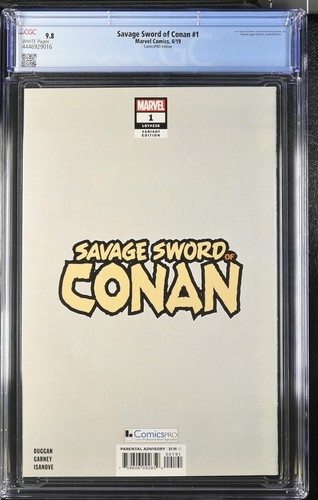 Savage Sword of Conan (2019) #1 CGC 9.8 ComicsPRO Edition - Picture 2 of 2