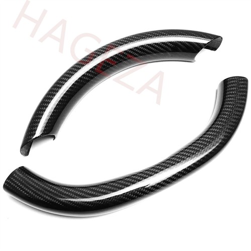 Real Carbon Fiber Car Steering Wheel Button Panel Trim For Tesla Model 3 2024-25 - Foto 62 di 95