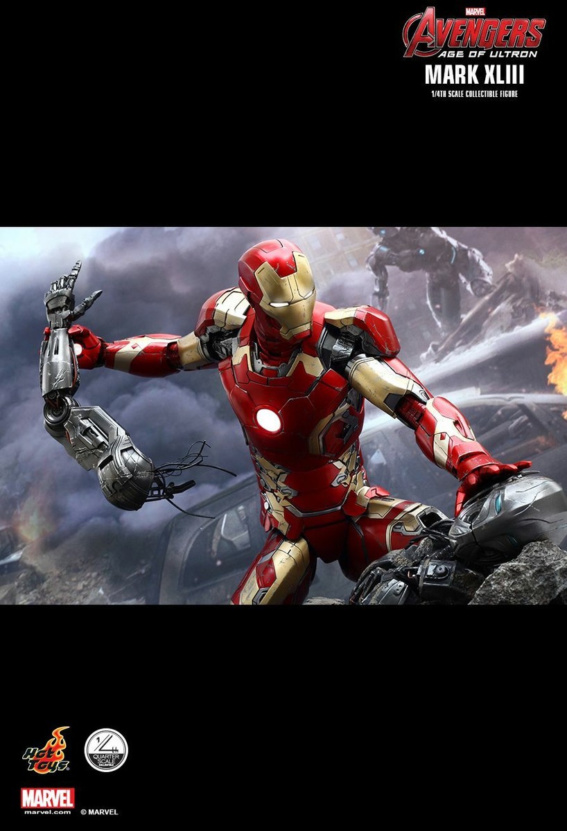 Hot Toys Iron Man Mark 43 1/4 scale Age of Ultron QS005 COMPLETE