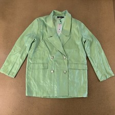 Daisy Street Women's Size Medium Green Double Breasted Oversized Blazer NWT