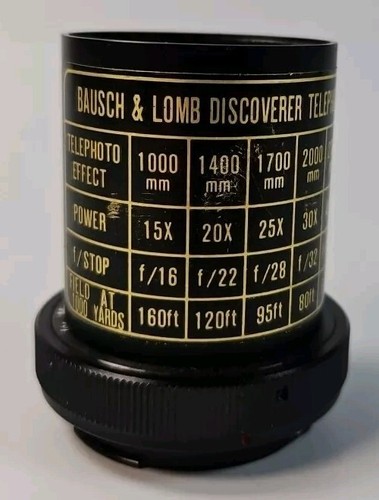 Bausch and Lomb 22-3030 Discoverer Telephoto Adapter WITH MINOLTA 35MM MOUNT - Picture 1 of 5