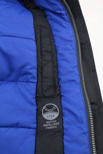PEPE JEANS Edward Infinity Men Jacket L Water Repellent Insulation Hooded Logo - Picture 7 of 12