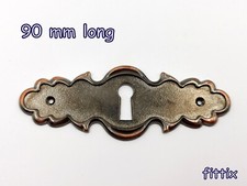 Hardware Key Hole Cover Patina on  Brass Escutcheon Keyhole Plate  