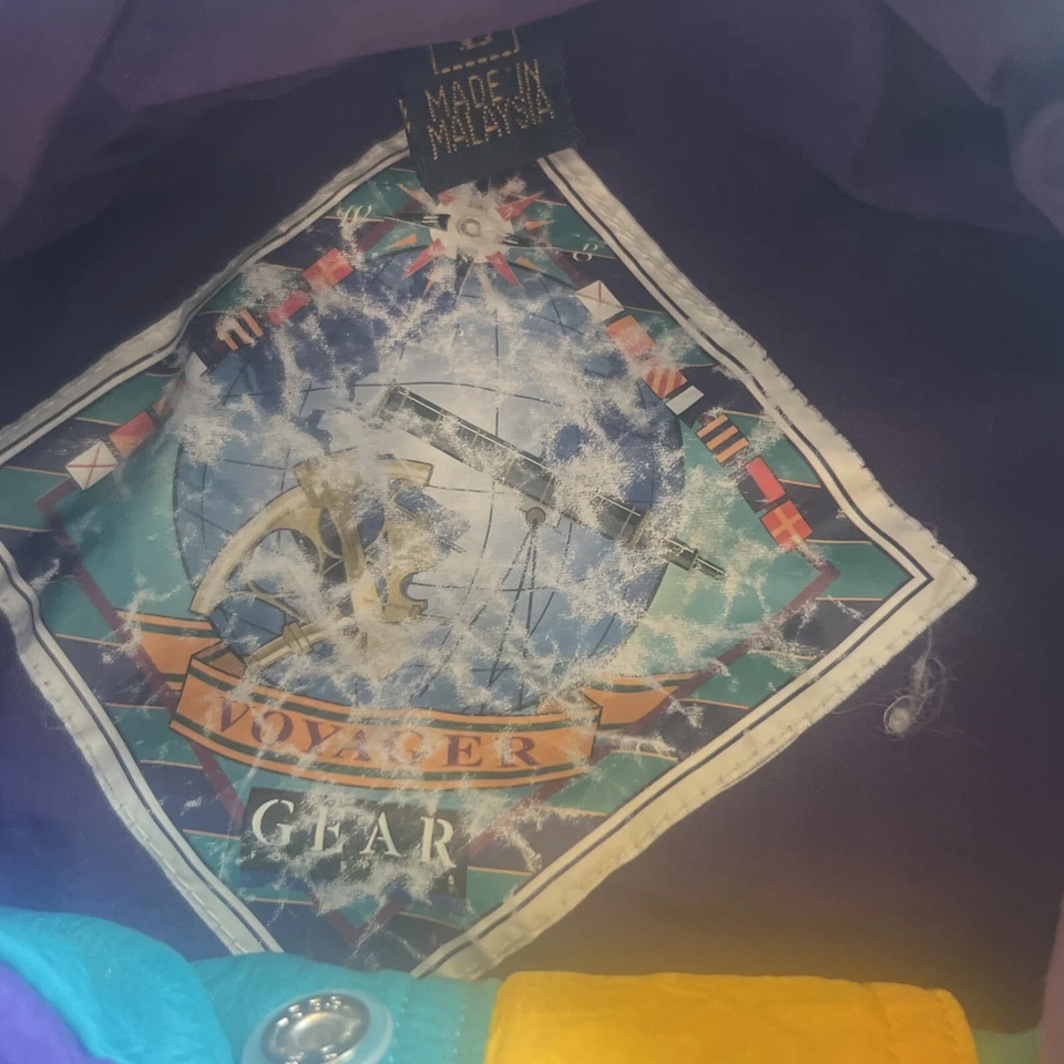 Vintage Jacket Men's L Green USGA Gear for Sports Golf VOYAGER Windbreaker Ski - Image 4 of 4