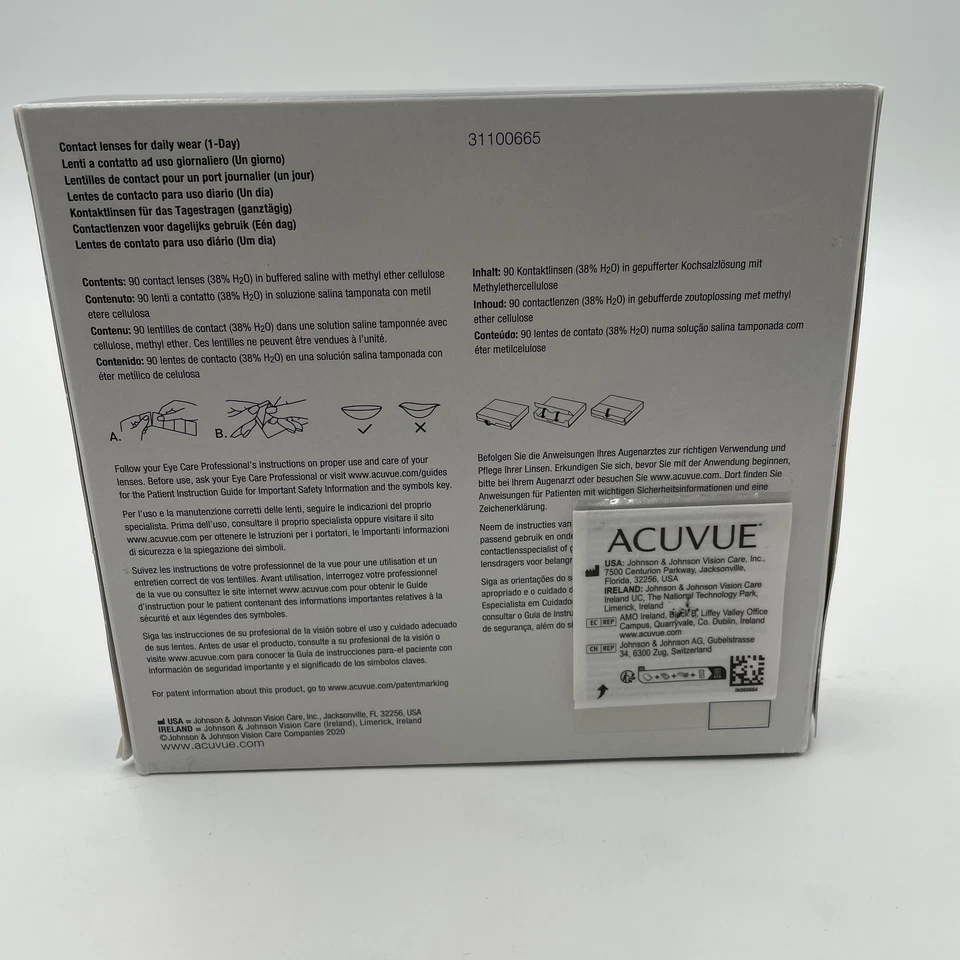 90x ACUVUE oasys Tageslinsen 1-Day HydraLuxe -1.75 dpt, Cyl -1.75, Ach120 BC 8,5 - Bild 3 von 3