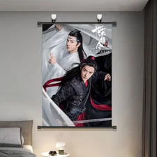 The Untamed Chen Qing Ling Wei Wuxian Lan Wangji Hanging Scroll Wall Poster