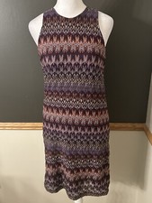 Missoni Lindex Sleeveless Multicolor Red/Burgundy Viscosa Dress Size 36 0 XS