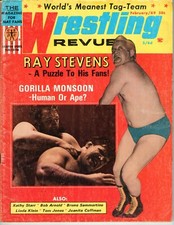 WRESTLING REVUE FEBRUARY 1969 BRUNO SAMMARTINO RAY STEVENS GORILLA MONSOON WWWF
