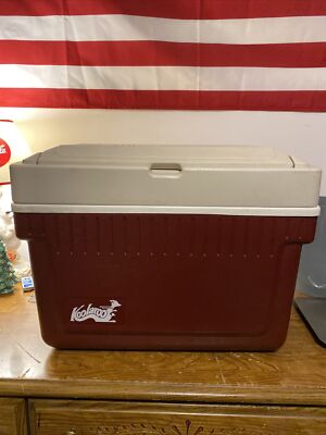 Thermos Koolaroo Ice Chest Cooler Storage Top Model 7934 Pocket Lid 34 Quart VTG