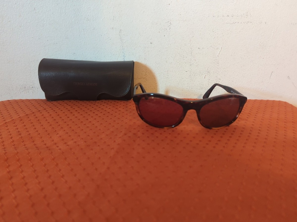 Giorgio armani brown oval sunglasses Giorgio Armani Tortoiseshell Oval Sunglasses In Brown | ModeSens main image 3