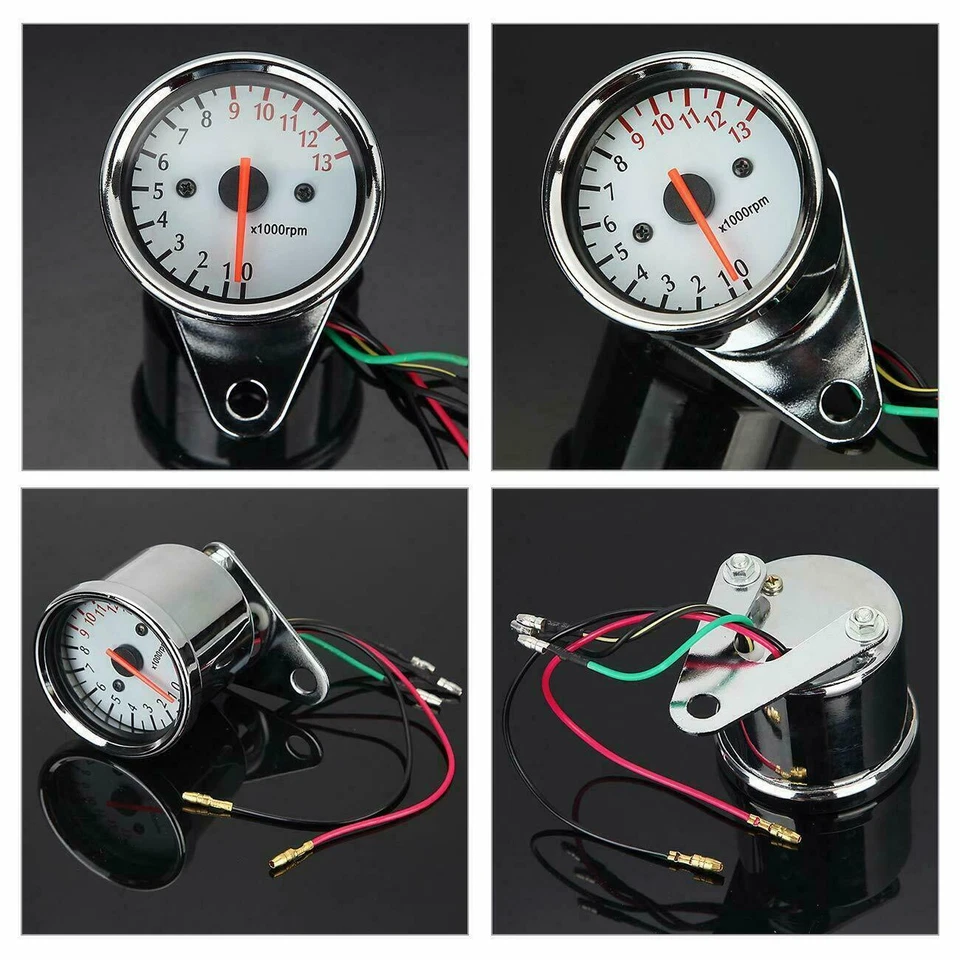 Motorcycle 13000RPM Tachometer Gauge For Honda Shadow Ace Classic VT 750 1100 - Image 3 of 4
