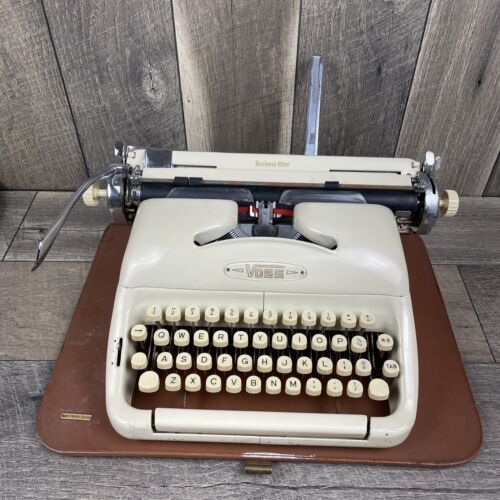 1961 machine à écrire VOSS BUSINESS-RITER VINTAGE Allemagne de l'Ouest portable �️TELLE QUELLE�️ - Photo 1 sur 20