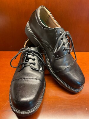 THOM MCAN Men s Black Leather Oxford Dress Shoe US 8.5 W