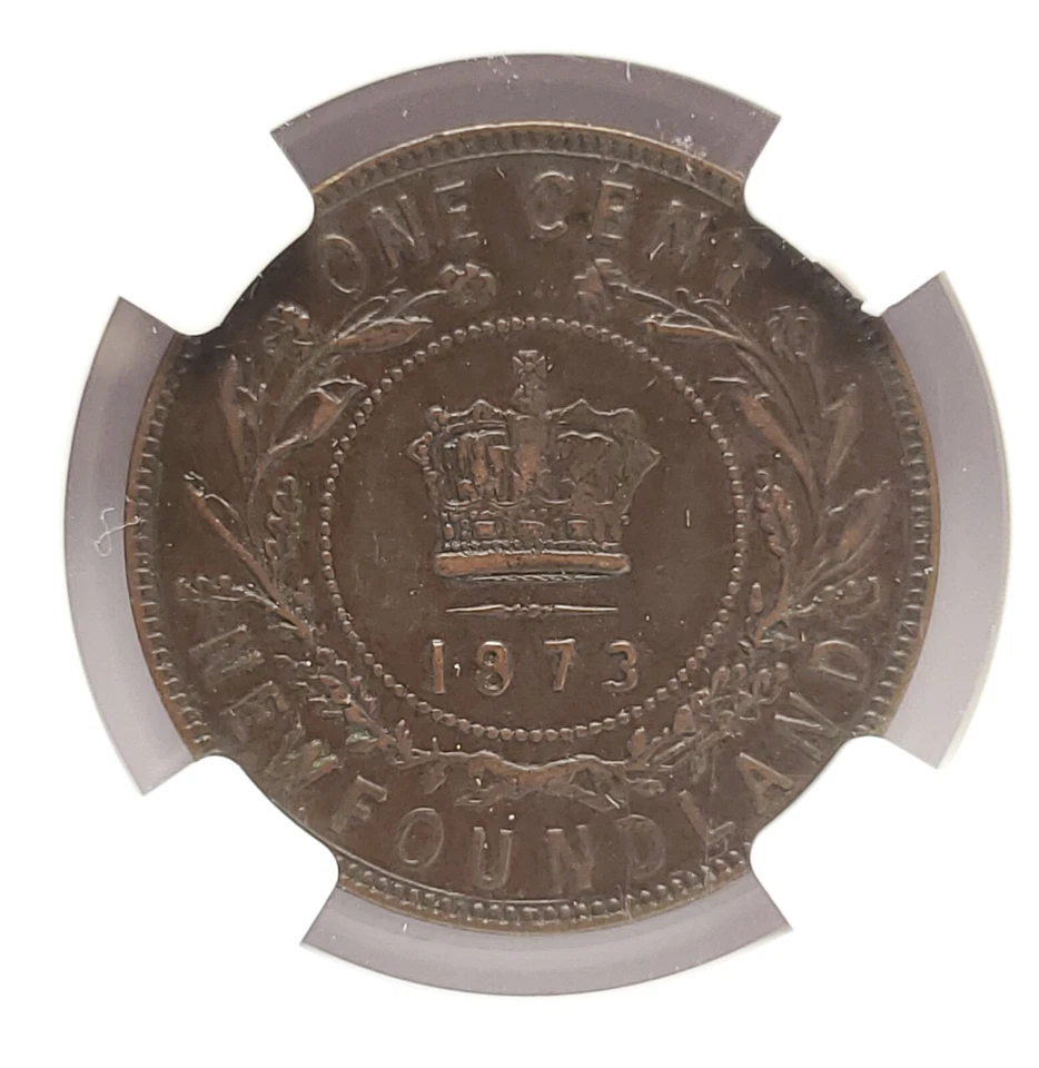 1873 NEWFOUNDLAND (CANADA) 1 CENT - NGC CERTIFIED XF40 - LARGE ONE CENT - Image 4 of 4