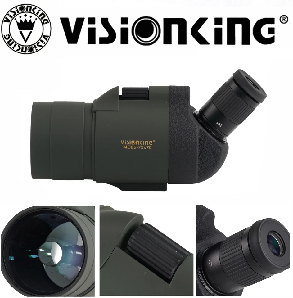 Visionking 25-75x70 Waterproof Spotting Scope Hunting Birdwatching High Power - Image 4 of 4