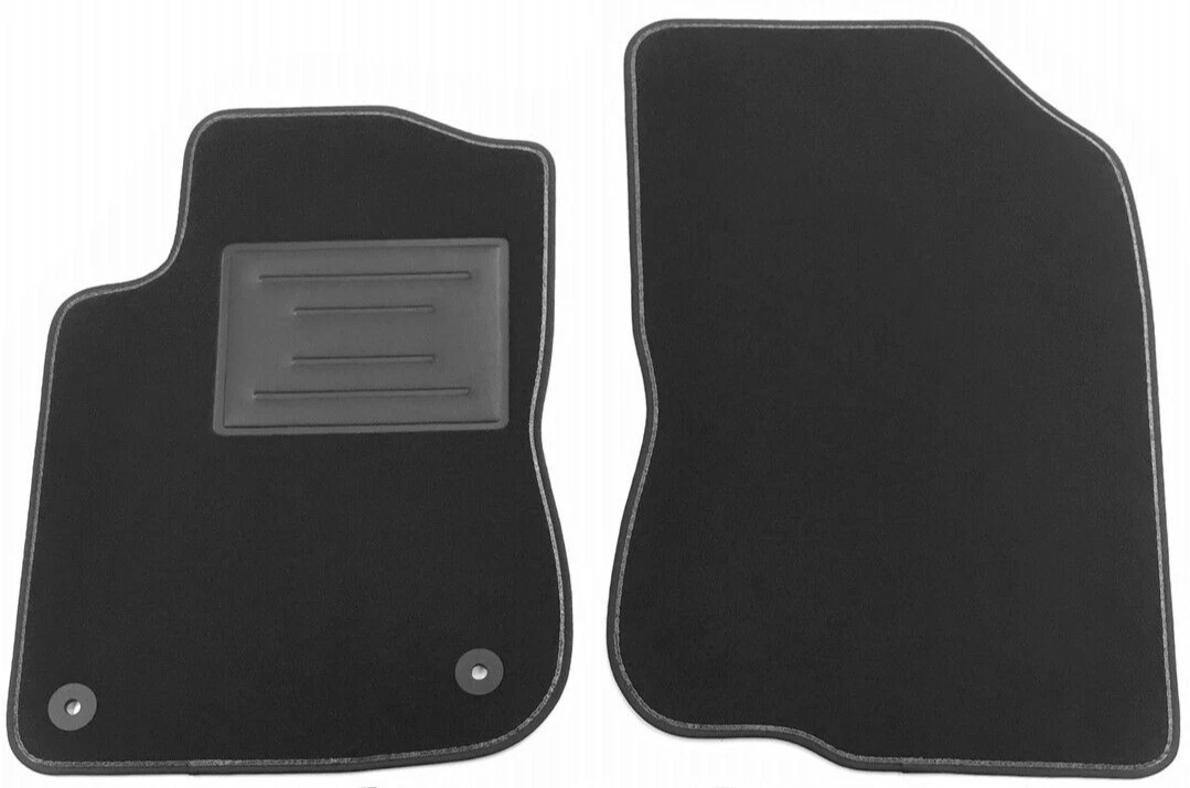Tappetino conducente in velluto grafite compatibile con Peugeot Boxer II (2006-2014, furgone) – con fissaggi – su misura