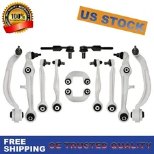 12PCS Control Arm Ball Joint Tie Rod Sway Bar Link Kit for Audi A4 A6 S4 Passat