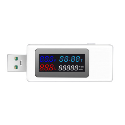 KWS-V30 USB  Meter Tester 6in1 Current Voltage Timing  Capacity W9U4
