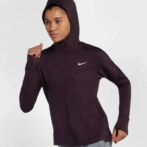 Wmns Nike Therma-Sphere Element Running Hoodie Sz S Port Wine Heather 85668465 | eBay