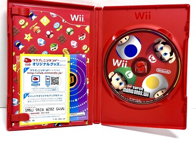 New Super Mario Bros. Wii(Wii, 2009) Japan Import US Seller CIB