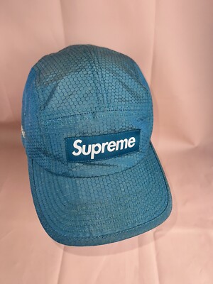 Supreme Honeycomb Ripstop Camp Cap Blue Made With Kevlar | eBay