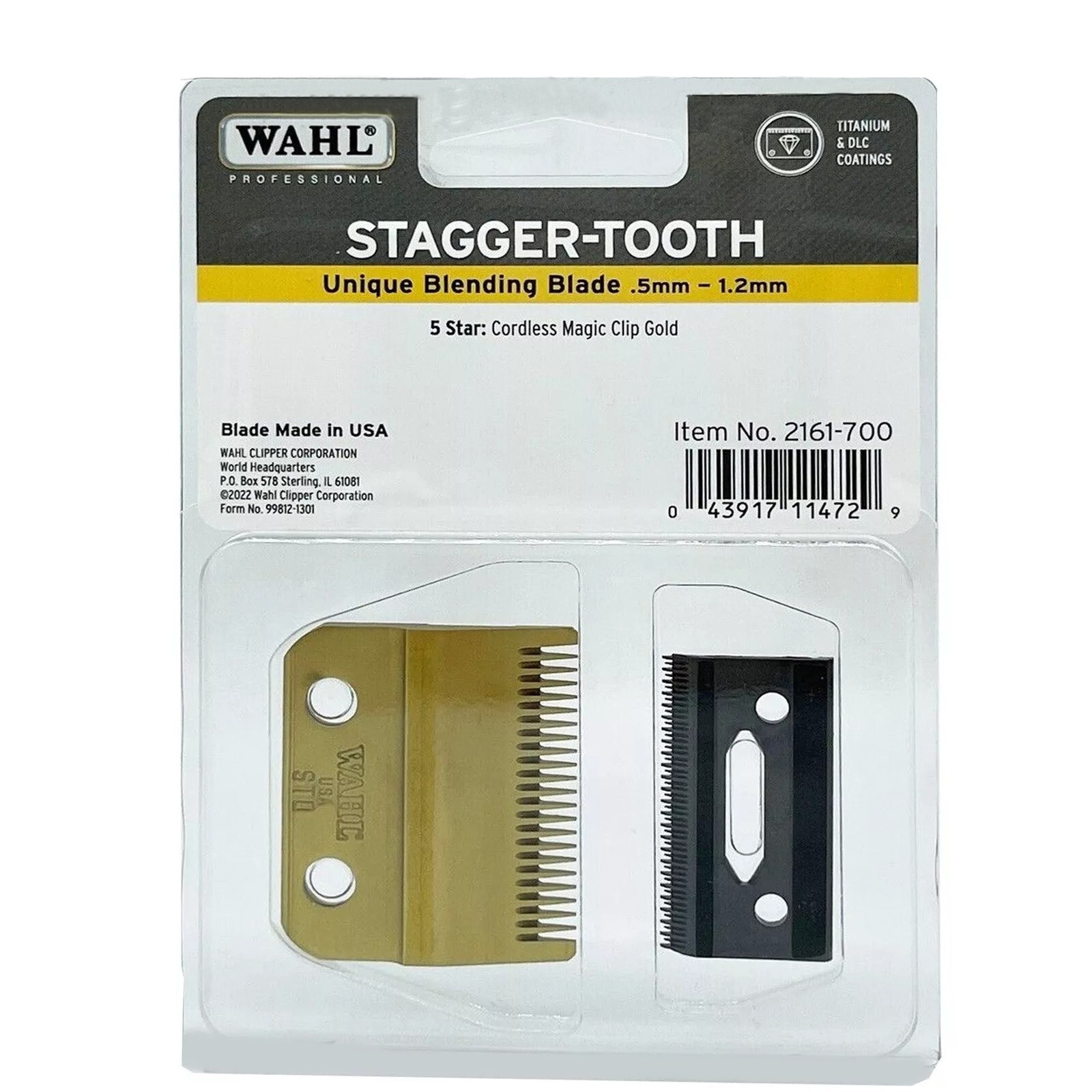 Wahl Stagger-Tooth Blade Gold #2161-700