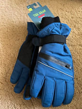 TEK GEAR MENS SKI GLOVES SZ S/M TOUCH SCREEN COMPATIBLE WATER RESISTANT