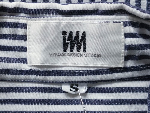 Vtg ISSEY MIYAKE Design Studio Dark Blue White Cotton Men Casual Shirt S - Picture 4 of 9